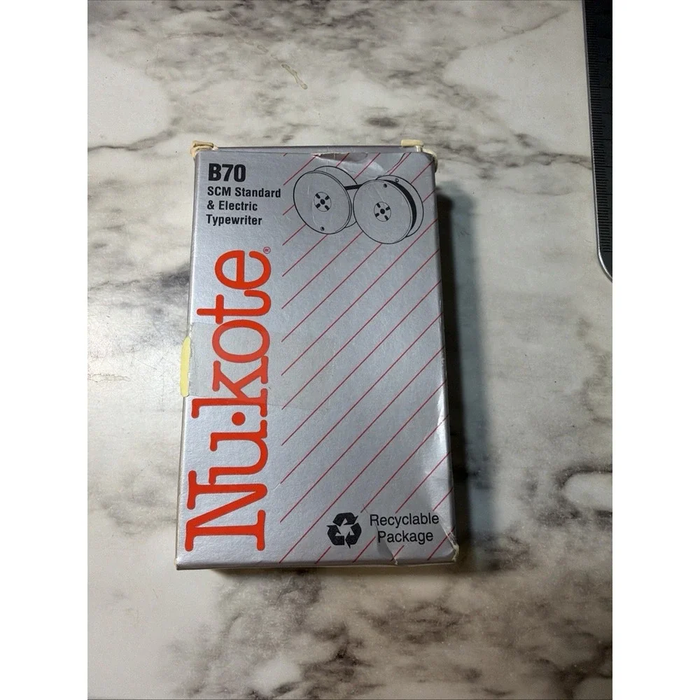 2- Nukote - B70 Fabric Typewriter Ribbon New‎ Old Stock never used (2851)